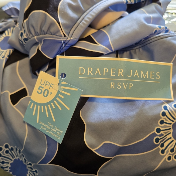 Draper James Blue Floral One Piece Swimsuit - Picture 6 of 8